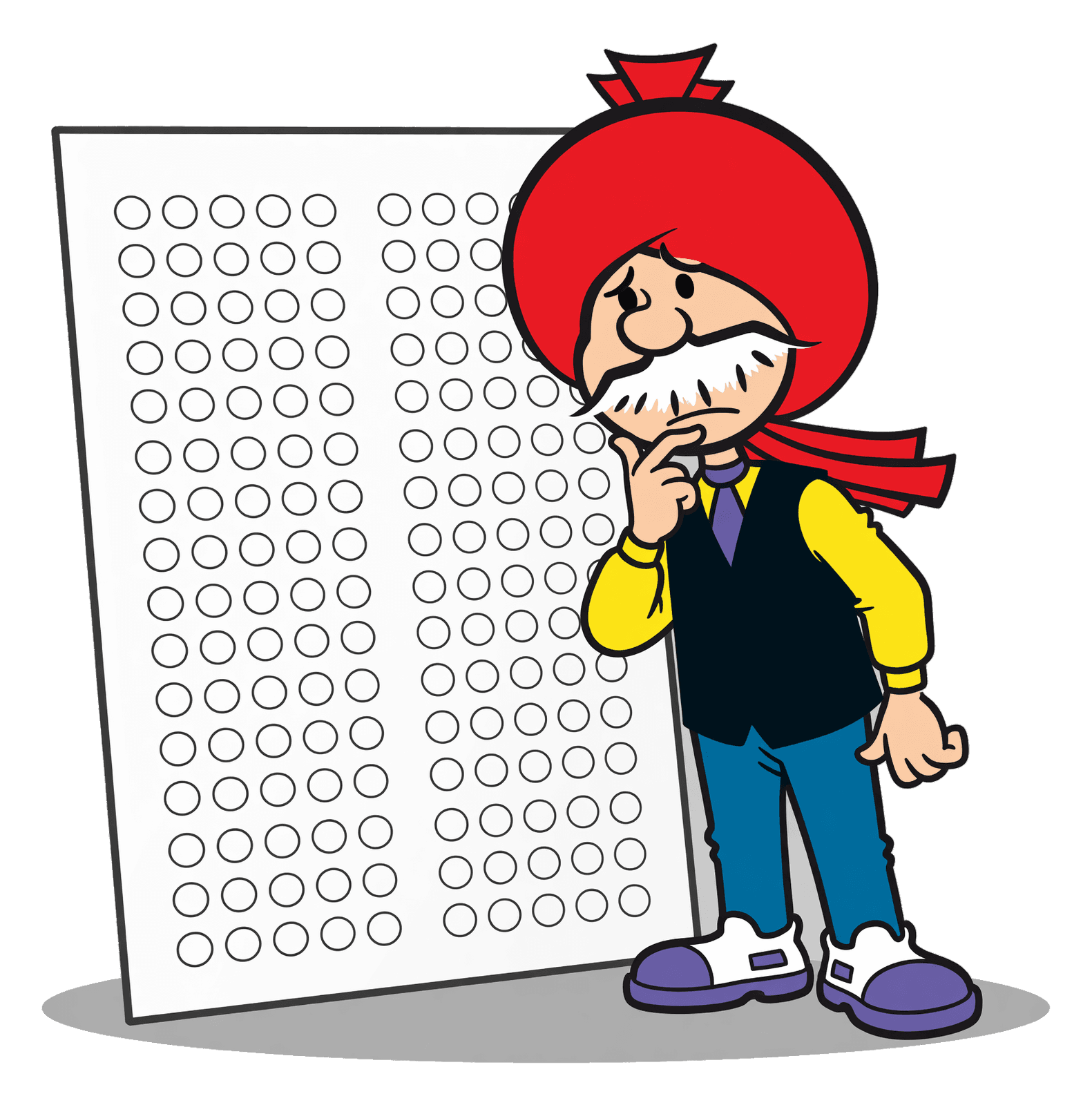 Re:Neet guide studying a large blank OMR answer sheet, the single printed form every candidate fills today